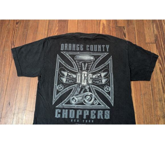 Vintage Orange County Choppers Black Mens Large T-Shirt - Picture 3 of 8